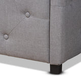 Becker Modern and Contemporary Transitional Grey Fabric Upholstered Queen Size Daybed