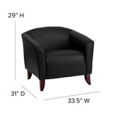 English Elm EE1002 Contemporary Commercial Grade Chair Black EEV-10550