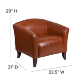 English Elm EE1002 Contemporary Commercial Grade Chair Cognac EEV-10552