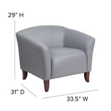 English Elm EE1002 Contemporary Commercial Grade Chair Gray EEV-10553