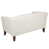 English Elm EE1003 Contemporary Commercial Grade Loveseat Ivory EEV-10559