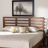 Baxton Studio Akemi Modern and Contemporary Ash Walnut Finished Wood King Size Headboard