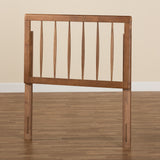 Valin Modern and Contemporary Ash Walnut Finished Wood Twin Size Headboard