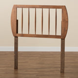 Norman Modern and Contemporary Transitional Ash Walnut Finished Wood Twin Size Headboard