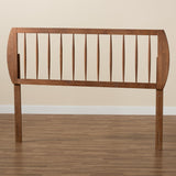 Norman Modern and Contemporary Transitional Ash Walnut Finished Wood King Size Headboard