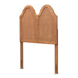 Tobin Vintage Classic and Traditional Ash Walnut Finished Wood Arched Headboard