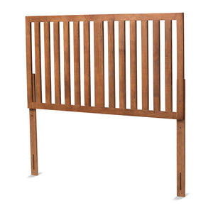 Oren Modern and Transitional Ash Walnut Finished Wood King Size Headboard