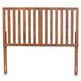 Oren Modern and Transitional Ash Walnut Finished Wood King Size Headboard