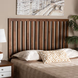 Oren Modern and Transitional Ash Walnut Finished Wood King Size Headboard