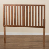 Oren Modern and Transitional Ash Walnut Finished Wood King Size Headboard