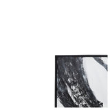 Sagebrook Home Contemporary 62x42 Handpainted Oil Canvas Abstract, Black/white 70142 Black/white Polyester Canvas