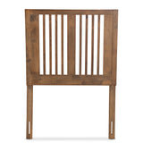 Harena Modern and Contemporary Transitional Ash Walnut Finished Wood Twin Size Headboard