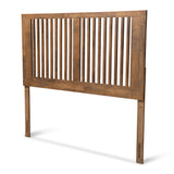 Harena Modern and Contemporary Transitional Ash Walnut Finished Wood Headboard