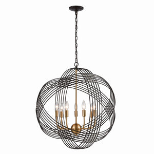 Concentric 26'' Wide 7-Light Chandelier - Oil Rubbed Bronze