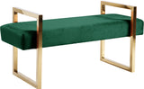 Olivia Velvet Contemporary Bench