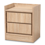 Hale Modern and Contemporary Finished Wood 2-Drawer Nightstand