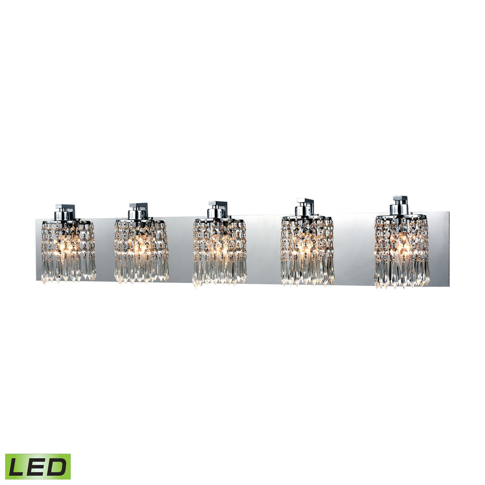 Optix 35'' Wide 5-Light Vanity Light - Polished Chrome