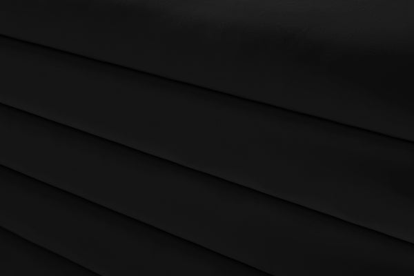 Lorenzo Velvet / Engineered Wood / Foam Contemporary Black Velvet Ottoman - 32.5" W x 32.5" D x 17" H