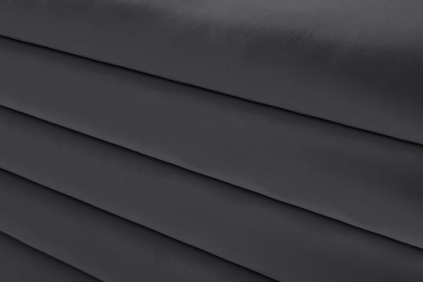 Lorenzo Velvet / Engineered Wood / Foam Contemporary Grey Velvet Ottoman - 32.5" W x 32.5" D x 17" H