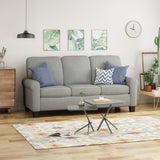 Davies 3-Seater Sofa, Traditional, Grey Noble House