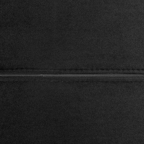 Gilda Lounge Chair in Black Velvet with Silver Base