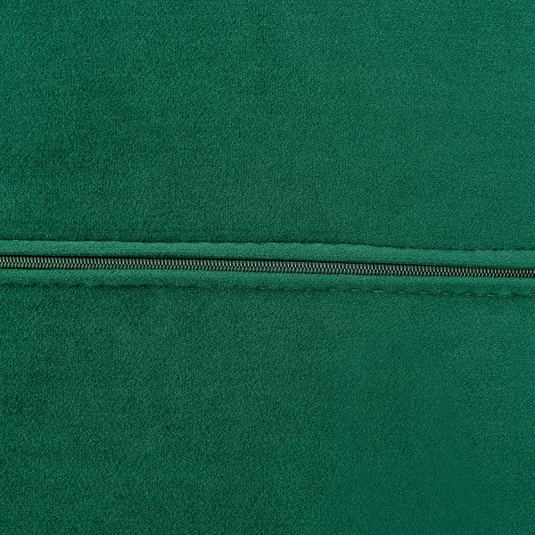 Gilda Lounge Chair in Green Velvet with Silver Base