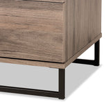 Daxton Modern and Contemporary Rustic Oak Finished Wood 6-Drawer Dresser