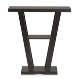 Baxton Studio Boone Modern and Contemporary Dark Brown Finished Wood Console Table