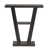 Baxton Studio Boone Modern and Contemporary Dark Brown Finished Wood Console Table