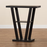 Baxton Studio Boone Modern and Contemporary Dark Brown Finished Wood Console Table