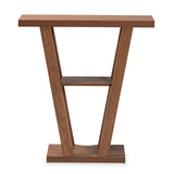 Baxton Studio Boone Modern and Contemporary Walnut Brown Finished Wood Console Table