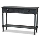 Garvey French Provincial Finished Wood 3-Drawer Entryway Console Table