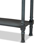 Garvey French Provincial Grey Finished Wood 3-Drawer Entryway Console Table