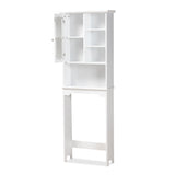 Baxton Studio Campbell Modern and Contemporary White Finished Wood Over the Toilet Bathroom Storage Cabinet