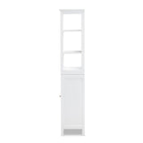 Baxton Studio Beltran Modern and Contemporary White Finished Wood Bathroom Storage Cabinet 