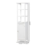 Baxton Studio Beltran Modern and Contemporary White Finished Wood Bathroom Storage Cabinet 