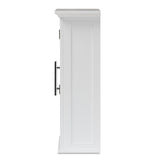 Turner Modern and Contemporary White Finished Wood 2-Door Bathroom Wall Storage Cabinet