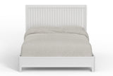 Alpine Furniture Stapleton Standard King Panel Bed, White 2090-07EK White Mahogany Solids & Veneer 84 x 80 x 52