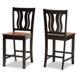 Fenton Modern and Contemporary Transitional 2-Piece Counter Stool Set