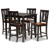 Fenton Modern and Contemporary Transitional Finished Wood 5-Piece Pub Set