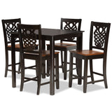 Gervais Modern and Contemporary Transitional Finished Wood 5-Piece Pub Set