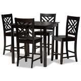 Caron Modern and Contemporary Finished Wood 5-Piece Pub Set