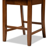 Caron Modern and Contemporary Walnut Brown Finished Wood 5-Piece Pub Set