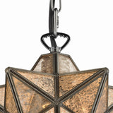 Moravian Star 9'' Wide 1-Light Mini Pendant - Oil Rubbed Bronze