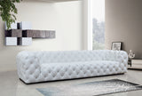 VIG Furniture Divani Casa Dexter Transitional White Full Italian Leather 4 Seater Sofa VGCA114-FL-WHT