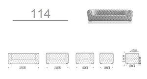 VIG Furniture Divani Casa Dexter Transitional White Full Italian Leather 4 Seater Sofa VGCA114-FL-WHT