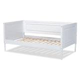 Baxton Studio Daniella Modern and Contemporary White Finished Wood Daybed