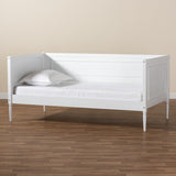 Baxton Studio Daniella Modern and Contemporary White Finished Wood Daybed