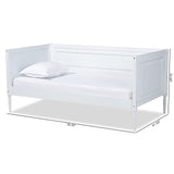 Baxton Studio Daniella Modern and Contemporary White Finished Wood Daybed