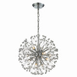 Starburst 18'' Wide 9-Light Chandelier - Polished Chrome